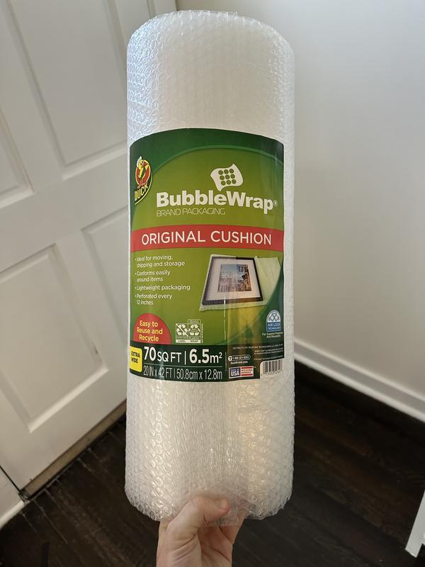Duck Brand Large Bubble Wrap Cushioning - Clear, 12 in. x 100 ft.
