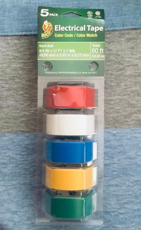 Performance W549 Colored Electrical Tape - 5-Pack