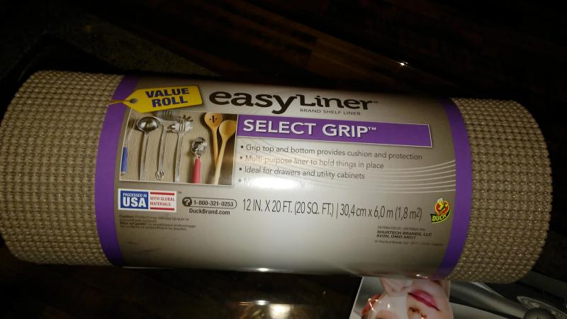 Select Grip Easy Liner Brand Shelf Liner, Brownstone, 20 x 6