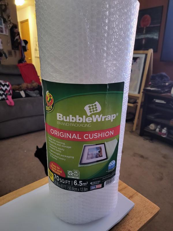 Duck Brand Large Bubble Wrap Cushioning - Clear, 12 in. x 50 ft.