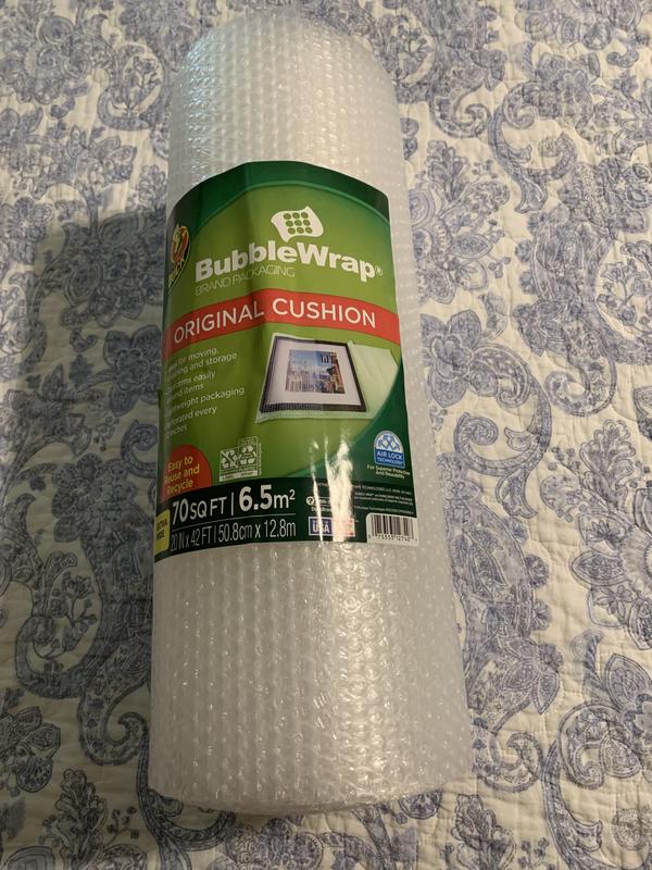 Duck Max Strength Large Bubble Cushioning Wrap, 12 in x 100 ft, Clear  (287223) 