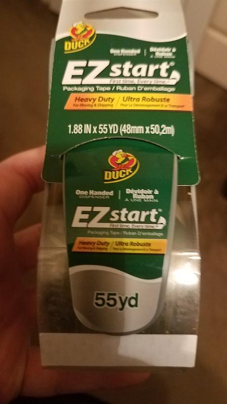 Duck Packaging Tape Heavy Duty 1.88 x 40 yards, 3 Dispenser, Clear