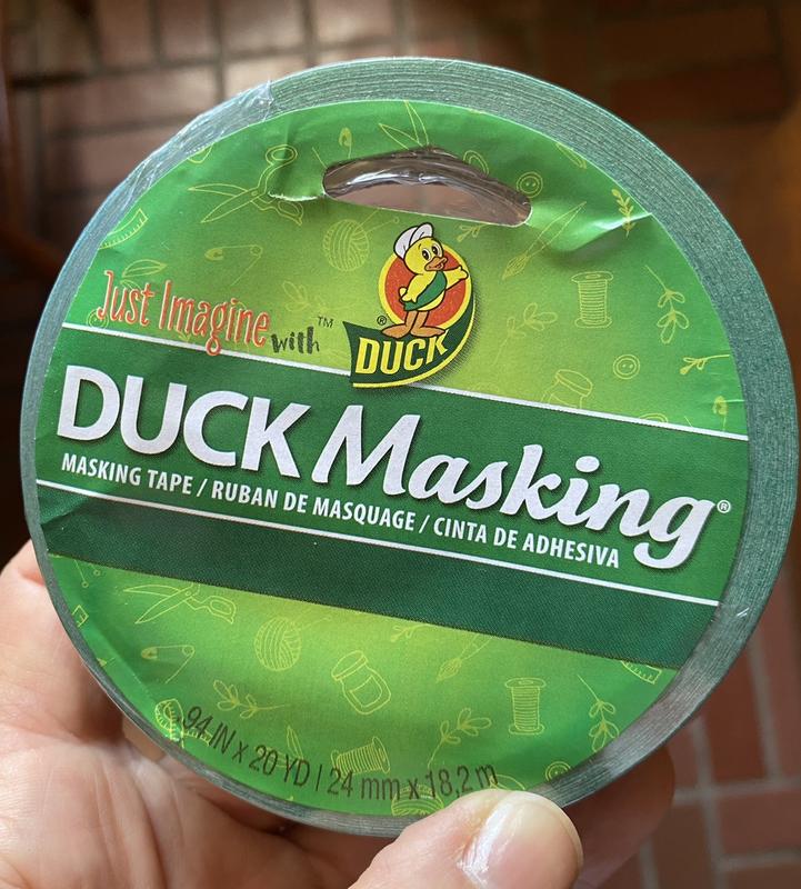 Duck Brand .94 in. x 20 yd. Red Colored Masking Tape 