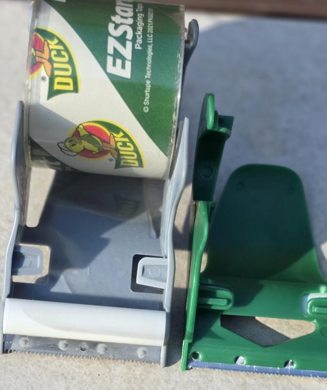 old dispenser on left, new on right