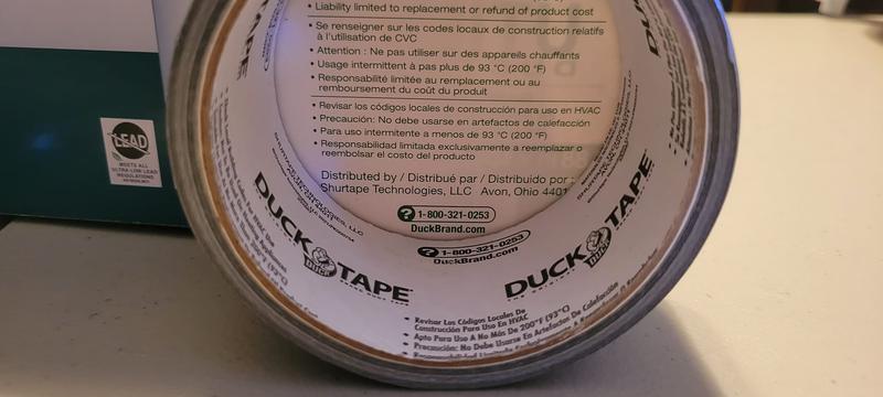 Shurteck Duck Tape, Max Strength, White, 35 yd