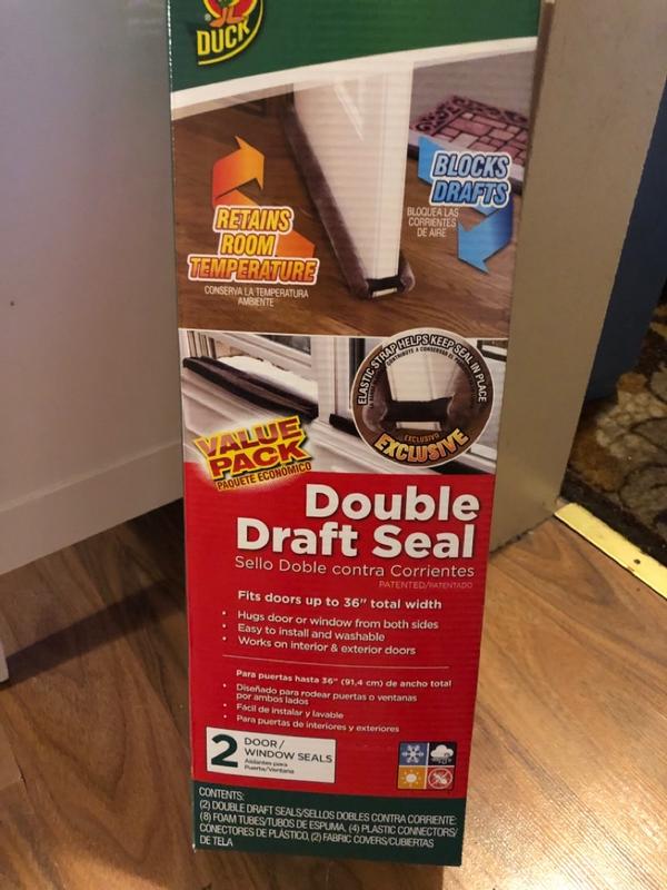 Duck Double Draft Seal, Dark Gray, 2-pack, Fits up to 34 inches wide