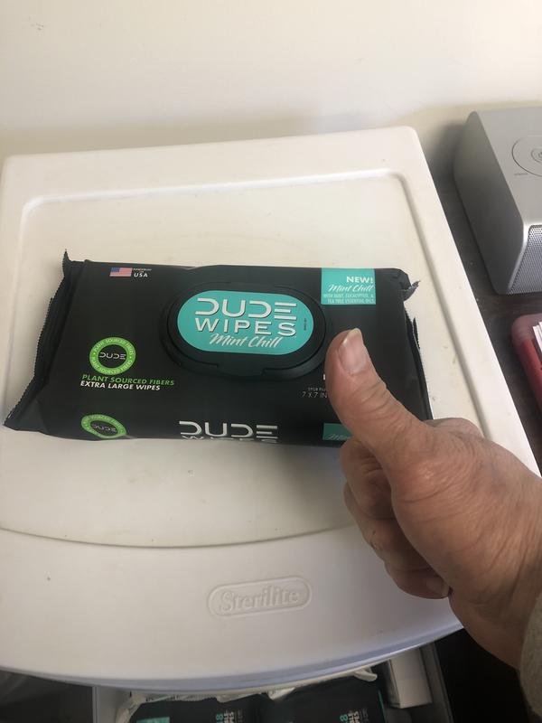 DUDE WIPES 48ct Dispenser Pack, Mint 3PACK