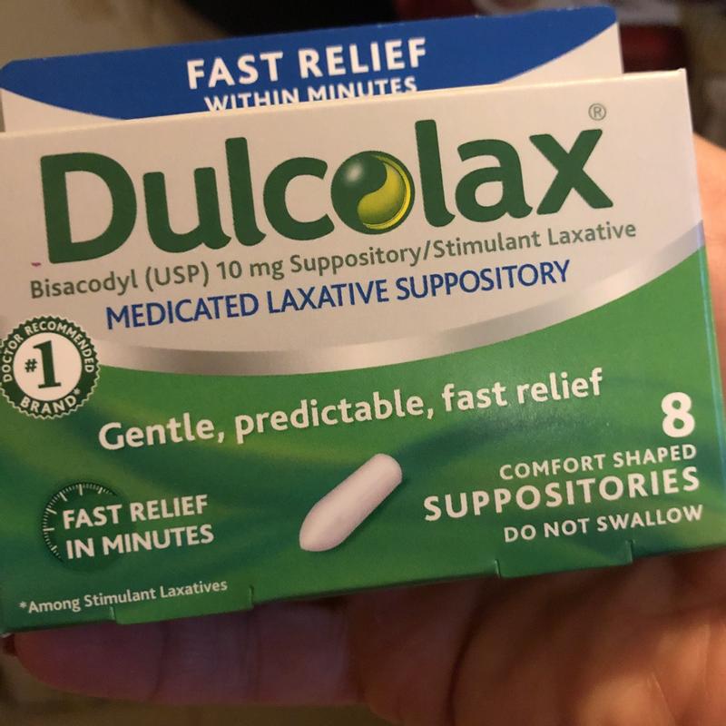  Dulcolax Fast Relief Medicated Laxative Suppositories Fast  Relief, Rectal Use Only, Bisacodyl, 10 mg, 28 Count : Everything Else