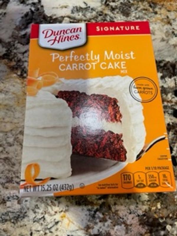 Duncan Hines Signature Perfectly Moist Carrot Cake Mix - Shop