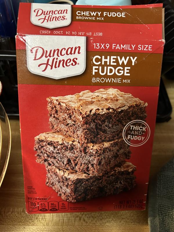 Duncan Hines Chewy Fudge Brownie Mix, 18.3 Oz.