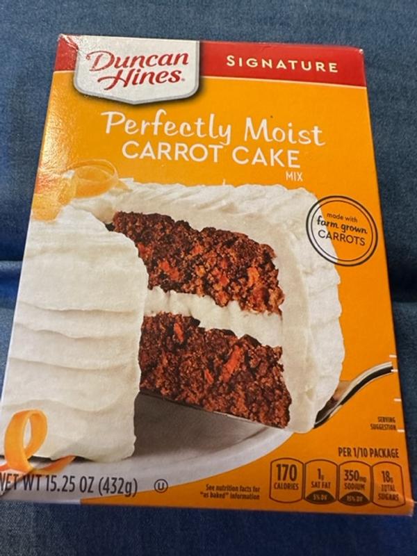 Duncan Hines Signature Perfectly Moist Carrot Cake Mix - Shop