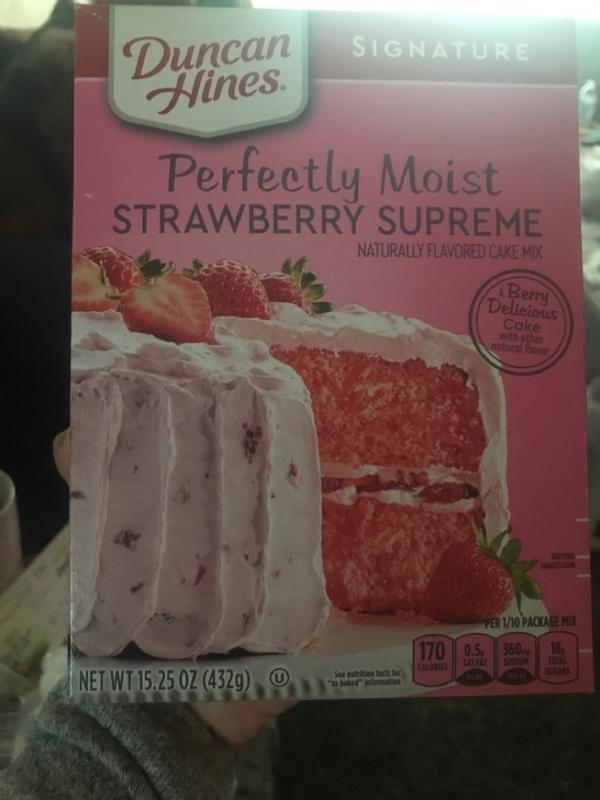 Duncan hines deals strawberry cake mix