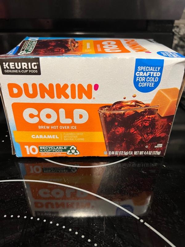 DUNKIN DONUTS COLD BREW HOT OVER ICE KCUP PODS 10CT