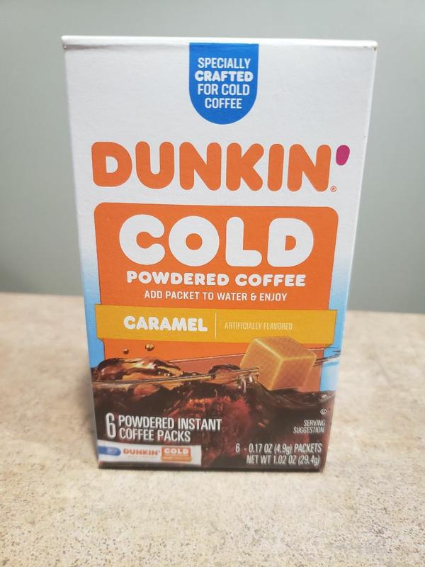 Dunkin' Cold Powdered Single Serve Instant Coffee Packs, 6 Count (Pack of 12)