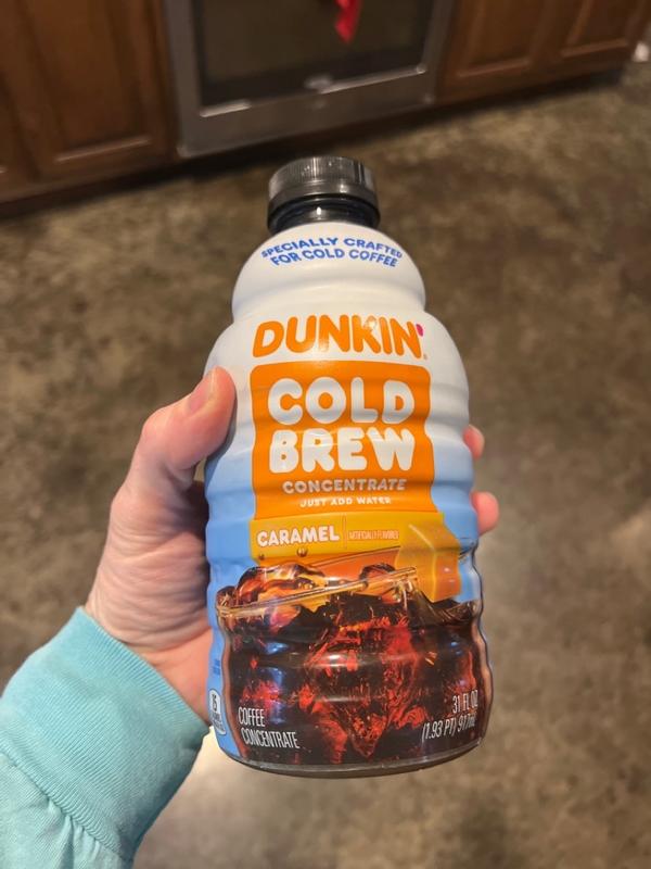 Dunkin Caramel Flavored Cold Brew Coffee Concentrate, 31 Oz