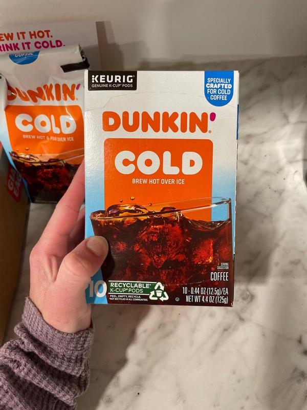 Dunkin Donuts Cold 10-Pack Single Serve Brew Cups