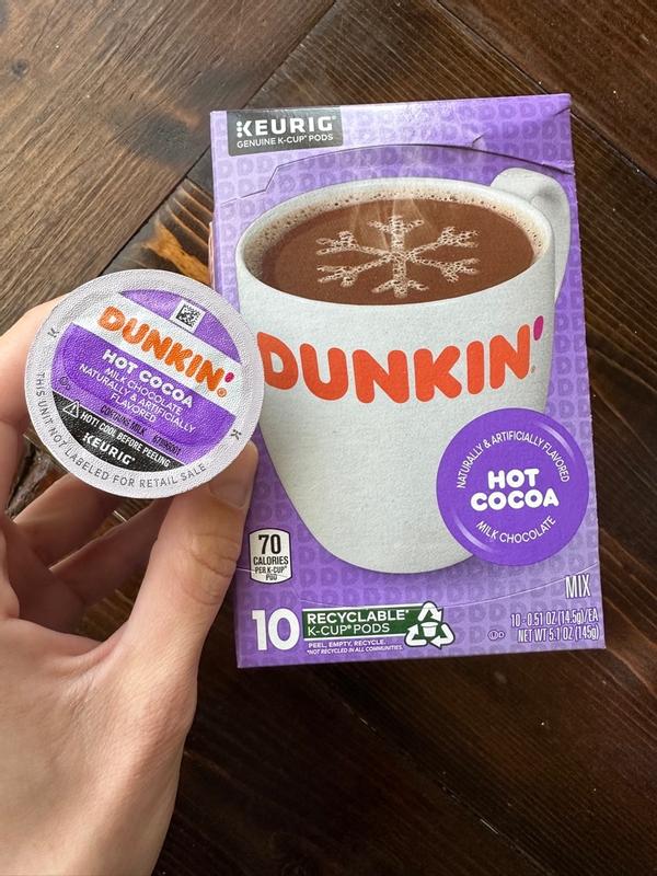 Dunkin donuts hot chocolate k cups hotsell