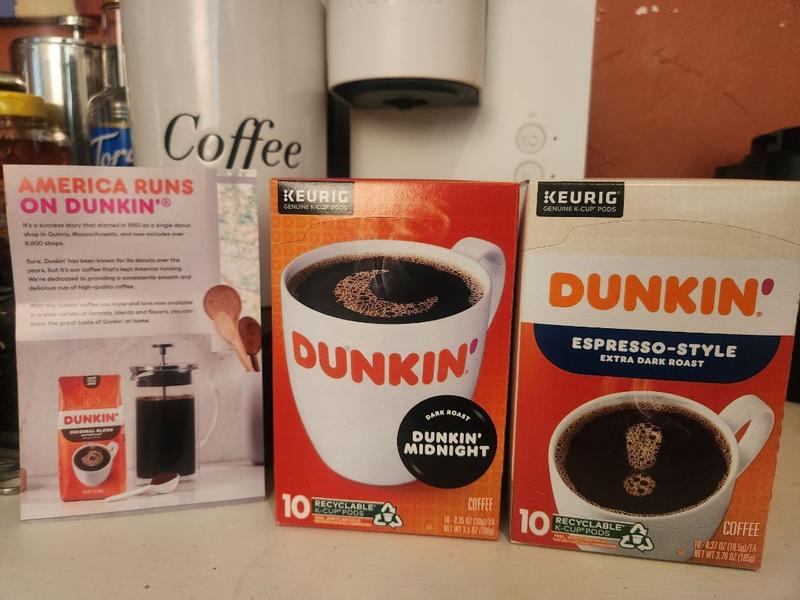 Dunkin' Espresso-Style Extra Dark Roast, Single Serve K-Cup Coffee