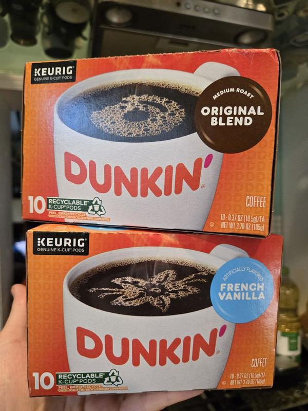Dunkin' French Vanilla Flavored Coffee, Keurig K-Cup Pods, 44 Count