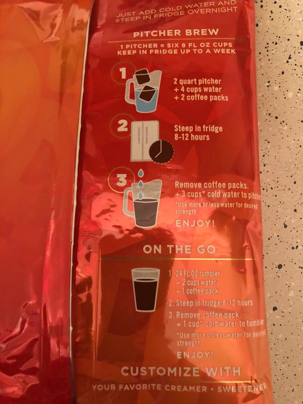 Dunkin Donuts Cold Brew Coffee Packs Nutrition Facts Besto Blog