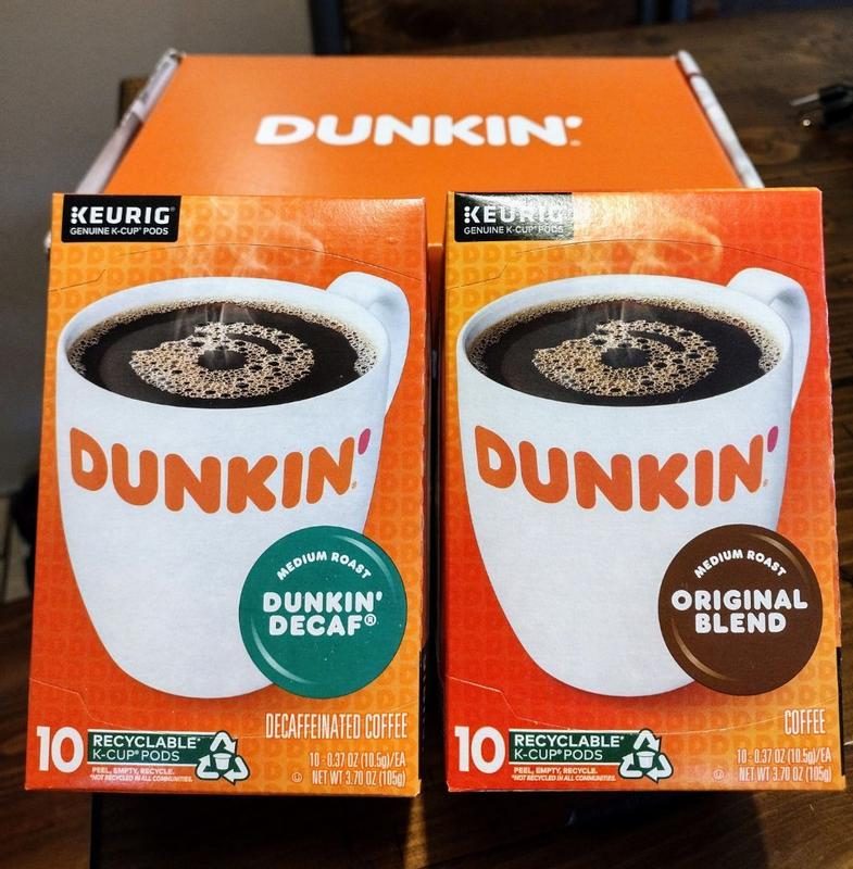 Dunkin' Decaf Coffee, Medium Roast, Keurig K-Cup Pods, 10 Count