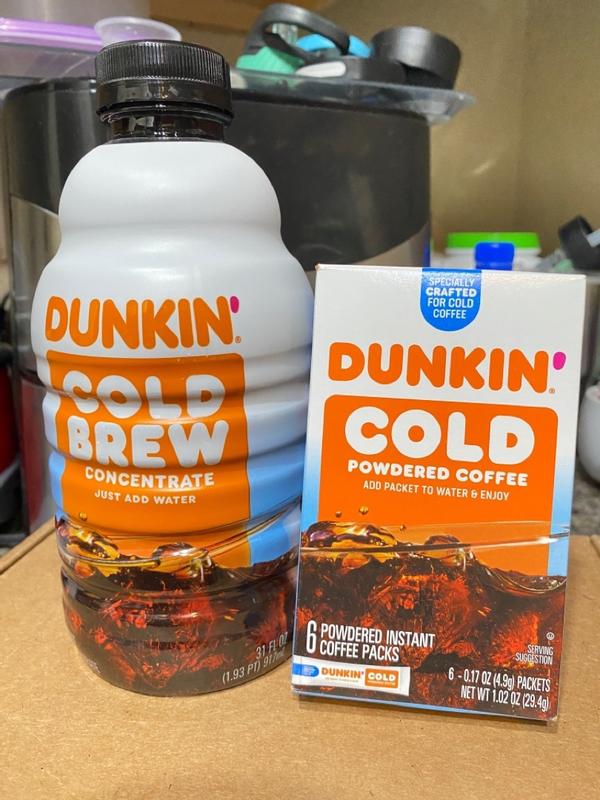 Dunkin' Coffee Concentrate, Cold Brew - 31 fl oz