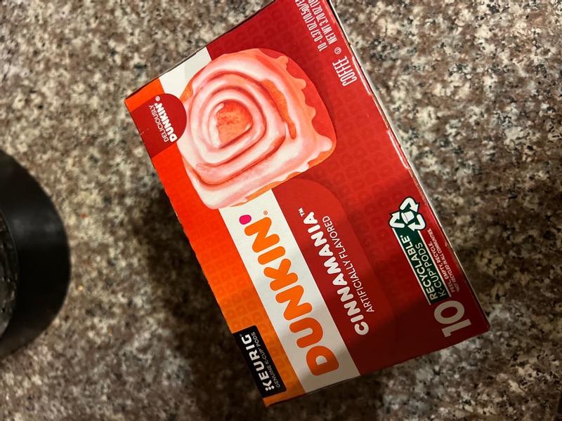 Dunkin' Cinnamania Flavored Coffee, K-Cup Pods, 10 Count Dunkin' Cinnamania Flavored Coffee, K-Cup Pods, 10 Count