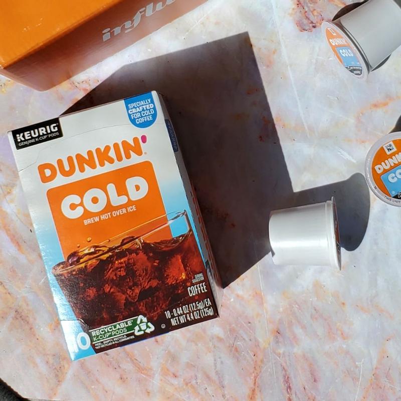 DUNKIN DONUTS COLD BREW HOT OVER ICE KCUP PODS 10CT