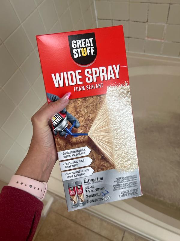 GREAT STUFF Wide Spray (2-Pack) 18-oz Spray tube Indoor/Outdoor Spray ...