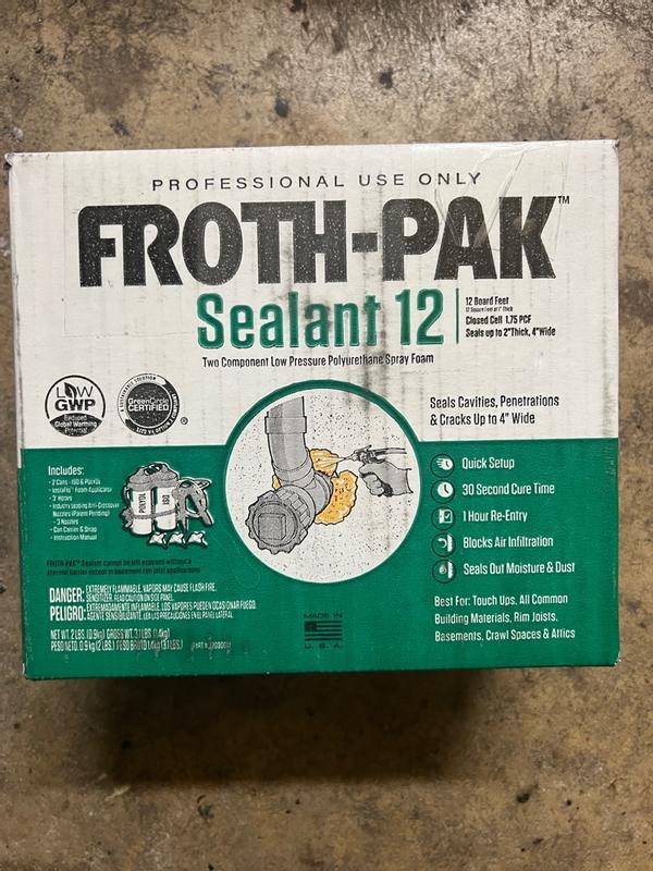 Froth-Pak Low GWP 210 Insulation Foam Kit 484 oz Spray Gun Indoor/Outdoor  Spray Foam Insulation in the Spray Foam Insulation department at