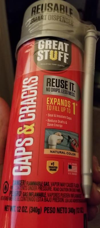 Great Stuff Gaps and Cracks Spray Foam Insulation, 12 oz