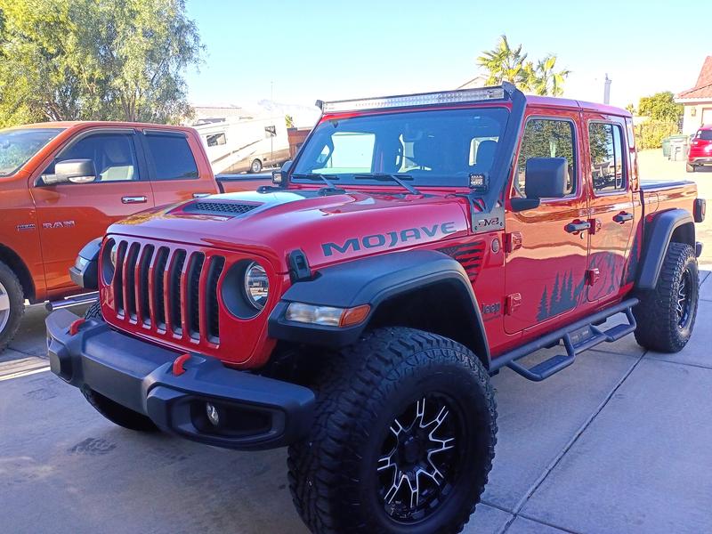 Firecracker painted jeep