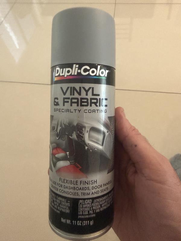 Dupli-Color Flat Black Vinyl & Fabric Spray Paint 11oz