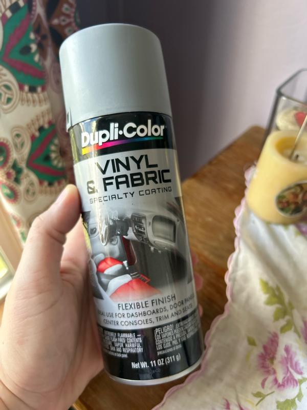 Dupli-Color Flat Black Vinyl & Fabric Spray Paint 11oz