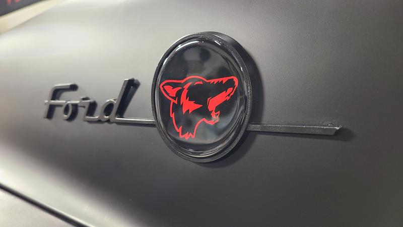 Custom hood emblems for our #53COYOT background paint DAP1698