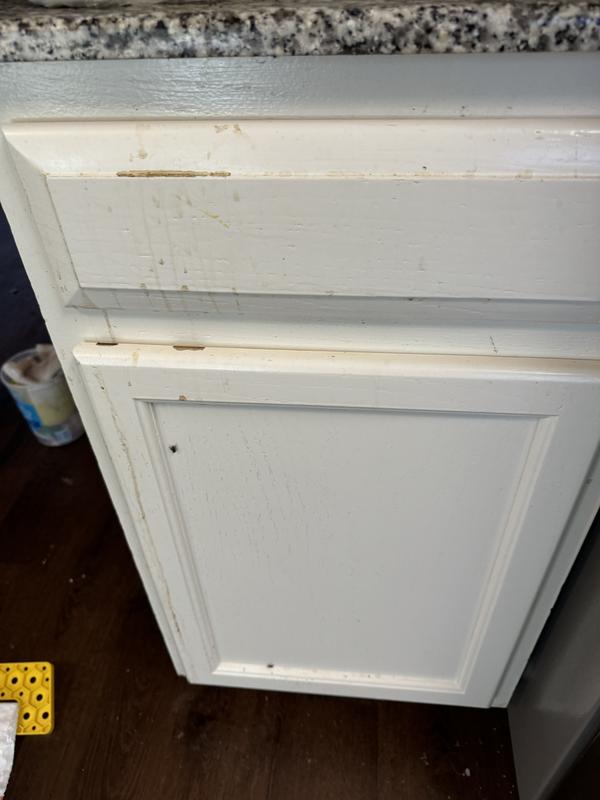This steamer brought these filthy cabinets back to new