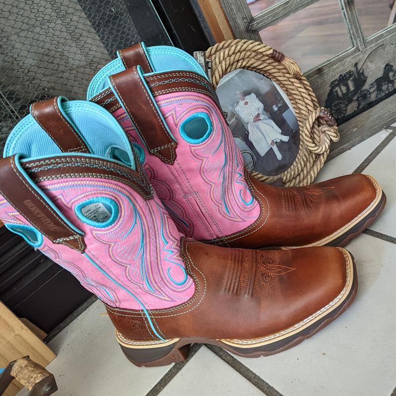 Pink hot sale durango boots