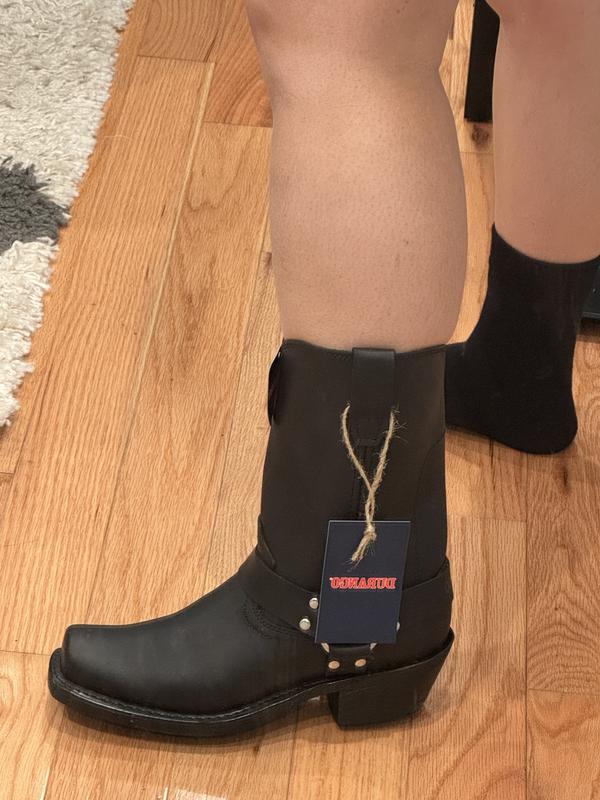 Durango Women's Black Harness Western Boots - Square Toe