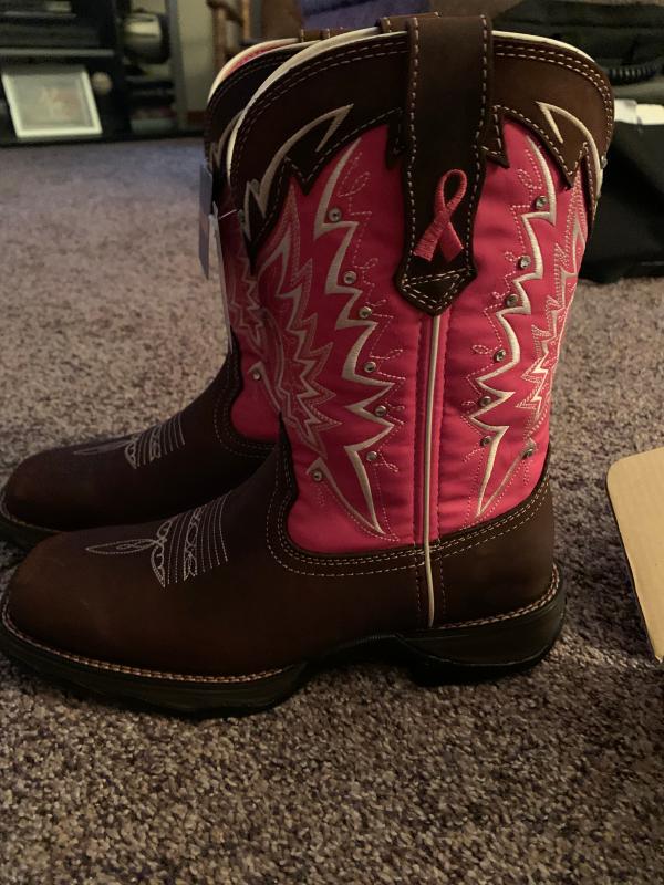 breast cancer cowboy boots