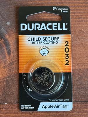 DURACELL, 2032 Battery Size, Lithium, Coin Cell Battery - 2HYJ1