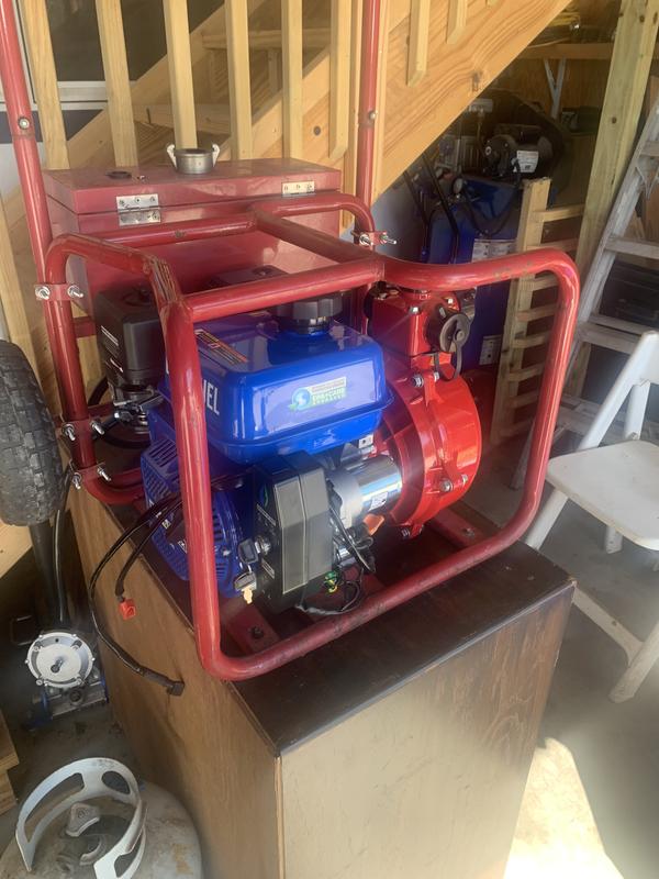 DuroMax paired with home fire pump.