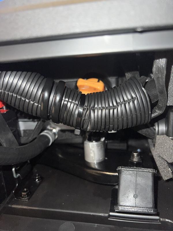 Cable Blocking Access to Oil