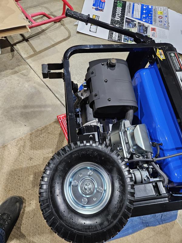 Wheel assembly, support legs and handles