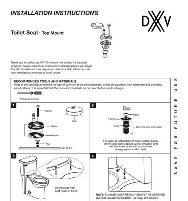 Dxv® Modulus Wall-hung Elongated Toilet Bowl With Seat