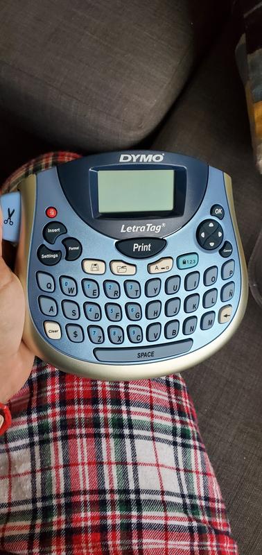 DYMO LetraTag 100T QWERTY Label Maker, Includes Black Print on White Paper  Label