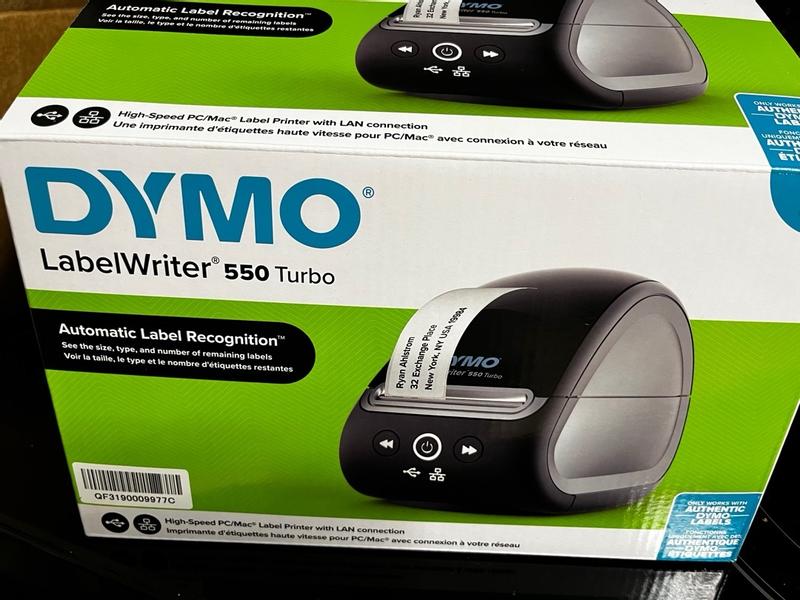 Dymo Labelwriter 550 Direct Thermal Printer - Monochrome - Label Print -  Usb - Yes - Black - 2.20 Print Width - 1 Lps Mono - 300 Dpi - For Pc, Mac