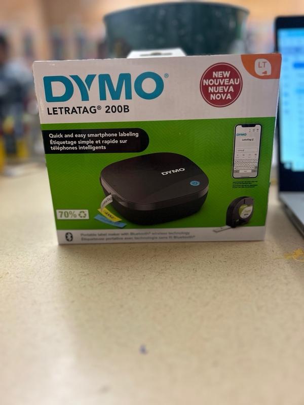 DYMO LetraTag 200 Bluetooth Label Maker, Includes 1 White Paper Label Tape  