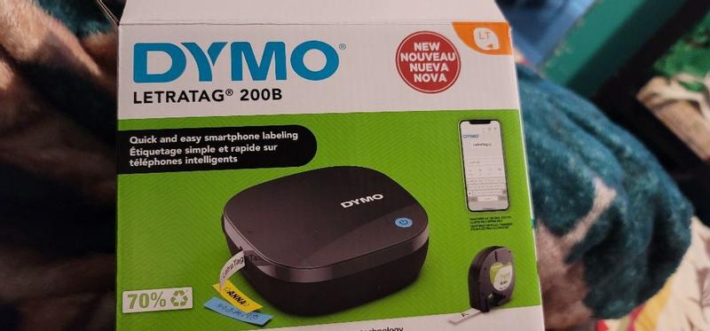 Dymo LetraTag 200B Portable Thermal Bluetooth Label Maker, Black Bluetooth.  #89