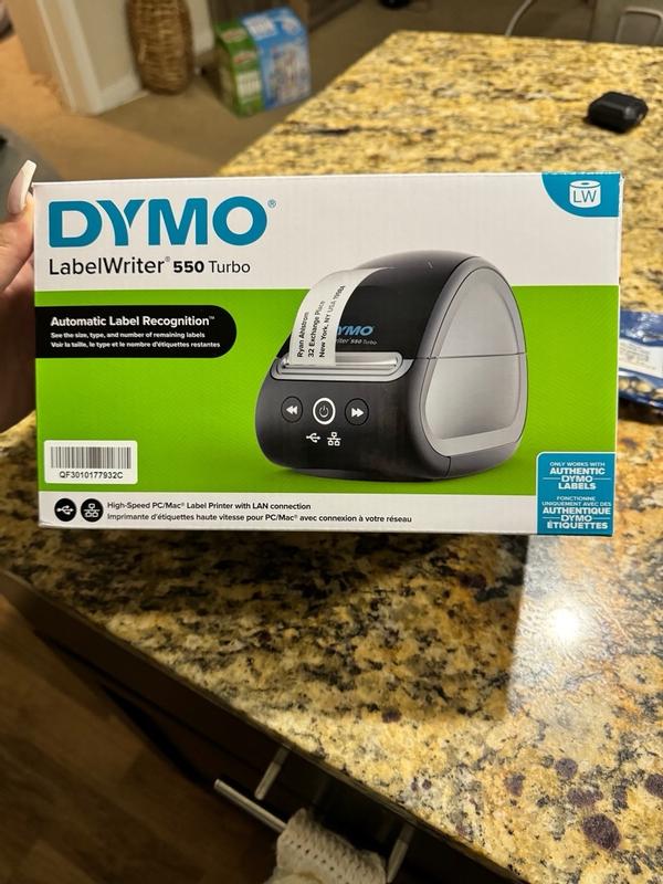DYMO LabelWriter 550 Turbo Label Printer Bundle Label Maker With Direct Thermal Printing Automatic Includes Address Labels Multipurpose Labels Durable