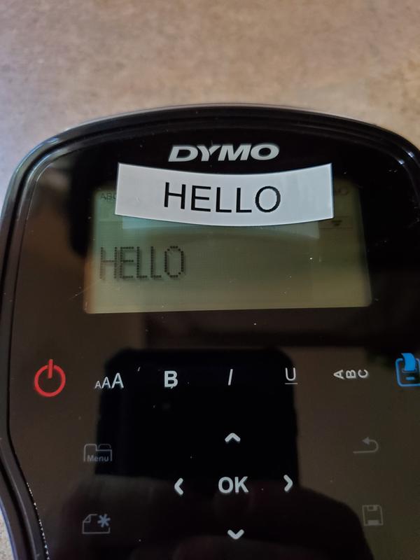 Dymo S0968960 Label Manager 280 Handheld Label Maker QWERTY Keyboard (with  UK Plug) Black